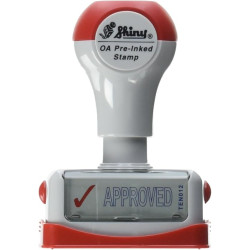 Shiny Title Stamp – "APPROVED" Two-Color Pre-Inked Stamp