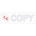 COPY Two-Color Pre-Inked Title Stamp by Shiny