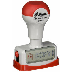 COPY Two-Color Pre-Inked Title Stamp by Shiny