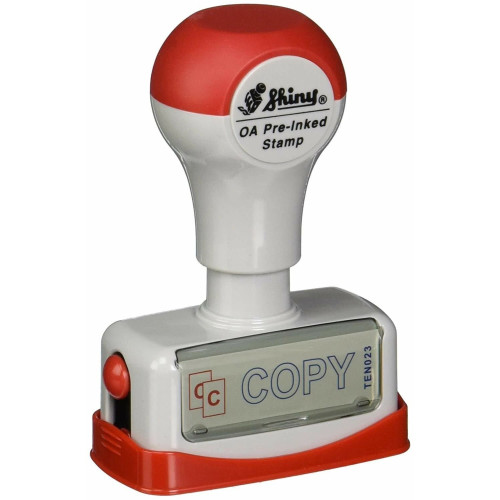 COPY Two-Color Pre-Inked Title Stamp by Shiny